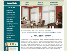 Tablet Screenshot of olympicblinds.com